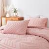 imageAndency Burnt Orange King Size Comforter Boho Terracotta Soft Warm Bedding Comforter Sets for King Bed 3 Pieces Rust Chevron Tufted Aesthetic Microfiber Lightweight Comforter Set24  Blush Pink