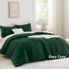 imageAndency Burnt Orange King Size Comforter Boho Terracotta Soft Warm Bedding Comforter Sets for King Bed 3 Pieces Rust Chevron Tufted Aesthetic Microfiber Lightweight Comforter Set10  Emerald Green
