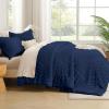 imageAndency Burnt Orange King Size Comforter Boho Terracotta Soft Warm Bedding Comforter Sets for King Bed 3 Pieces Rust Chevron Tufted Aesthetic Microfiber Lightweight Comforter Set12  Navy Blue