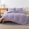 imageAndency Burnt Orange King Size Comforter Boho Terracotta Soft Warm Bedding Comforter Sets for King Bed 3 Pieces Rust Chevron Tufted Aesthetic Microfiber Lightweight Comforter Set21  Purple