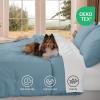 imageAndency Dark Emerald Green Oversized King Comforter Set 3 Pieces Lightweight Soft Solid Bed Comforter Oversized Fluffy Microfiber Bedding Set 120x98In 2 PillowcasesGrayish Blue