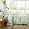 imageAndency Gingham Duvet Cover Full Blue Ruffle Farmhouse Shabby Chic Duvet Cover 3 Pieces Soft PreWashed Microfiber Duvet Cover Set with Zipper Closure amp Corner Ties 79x90InchSage Gingham