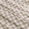 imageAndency Gingham Duvet Cover Full Blue Ruffle Farmhouse Shabby Chic Duvet Cover 3 Pieces Soft PreWashed Microfiber Duvet Cover Set with Zipper Closure amp Corner Ties 79x90InchTan Gingham