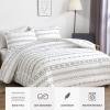 imageAndency White Boho Comforter Full Size 79x90Inch 3 Pieces 1 Bohemian Striped Comforter2 Pillowcases Aztec Geometric Triangle Arrow Summer Lightweight Microfiber Down Alternative Comforter Set03  White