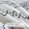 imageAndency White Boho Comforter Full Size 79x90Inch 3 Pieces 1 Bohemian Striped Comforter2 Pillowcases Aztec Geometric Triangle Arrow Summer Lightweight Microfiber Down Alternative Comforter Set03  White