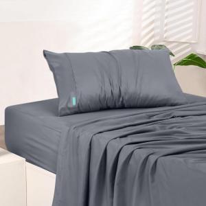 imageAndency 3 Piece Twin Sheet Set Grey UltraSoft Sheets for Twin Size Bed Brushed Microfiber Bedding for Kids HotelQuality Breathable amp Cooling Sheet Set