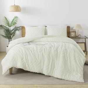 imageAndency Burnt Orange King Size Comforter Boho Terracotta Soft Warm Bedding Comforter Sets for King Bed 3 Pieces Rust Chevron Tufted Aesthetic Microfiber Lightweight Comforter Set15  Ivory