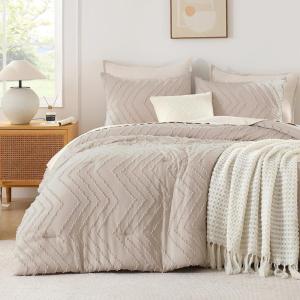 imageAndency Burnt Orange King Size Comforter Boho Terracotta Soft Warm Bedding Comforter Sets for King Bed 3 Pieces Rust Chevron Tufted Aesthetic Microfiber Lightweight Comforter Set07  Linen