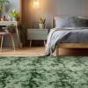 imageAndency Cream Soft Area Rugs for Living Room Bedroom 4x6 Fluffy Shaggy Bedside Rug NonSlip Large Shag Fuzzy Plush Carpets for Bedroom Kids Dorm Nursery Home Decor AestheticTiedyed Army Green