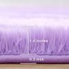 imageAndency Cream Soft Area Rugs for Living Room Bedroom 4x6 Fluffy Shaggy Bedside Rug NonSlip Large Shag Fuzzy Plush Carpets for Bedroom Kids Dorm Nursery Home Decor AestheticPurple