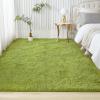 imageAndency Cream Soft Area Rugs for Living Room Bedroom 4x6 Fluffy Shaggy Bedside Rug NonSlip Large Shag Fuzzy Plush Carpets for Bedroom Kids Dorm Nursery Home Decor AestheticGrass Green