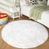 imageAndency Cream Soft Area Rugs for Living Room Bedroom 4x6 Fluffy Shaggy Bedside Rug NonSlip Large Shag Fuzzy Plush Carpets for Bedroom Kids Dorm Nursery Home Decor AestheticWhite