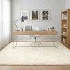 imageAndency Cream Soft Area Rugs for Living Room Bedroom 4x6 Fluffy Shaggy Bedside Rug NonSlip Large Shag Fuzzy Plush Carpets for Bedroom Kids Dorm Nursery Home Decor AestheticCream