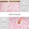 imageAndency Cream Soft Area Rugs for Living Room Bedroom 4x6 Fluffy Shaggy Bedside Rug NonSlip Large Shag Fuzzy Plush Carpets for Bedroom Kids Dorm Nursery Home Decor AestheticTiedyed Pink