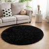 imageAndency Cream Soft Area Rugs for Living Room Bedroom 4x6 Fluffy Shaggy Bedside Rug NonSlip Large Shag Fuzzy Plush Carpets for Bedroom Kids Dorm Nursery Home Decor AestheticBlack