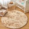imageAndency Cream Soft Area Rugs for Living Room Bedroom 4x6 Fluffy Shaggy Bedside Rug NonSlip Large Shag Fuzzy Plush Carpets for Bedroom Kids Dorm Nursery Home Decor AestheticTiedyed Beige