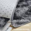 imageAndency Cream Soft Area Rugs for Living Room Bedroom 4x6 Fluffy Shaggy Bedside Rug NonSlip Large Shag Fuzzy Plush Carpets for Bedroom Kids Dorm Nursery Home Decor AestheticTiedyed Dark Grey