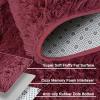 imageAndency Cream Soft Area Rugs for Living Room Bedroom 4x6 Fluffy Shaggy Bedside Rug NonSlip Large Shag Fuzzy Plush Carpets for Bedroom Kids Dorm Nursery Home Decor AestheticBurgundy