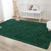 imageAndency Cream Soft Area Rugs for Living Room Bedroom 4x6 Fluffy Shaggy Bedside Rug NonSlip Large Shag Fuzzy Plush Carpets for Bedroom Kids Dorm Nursery Home Decor AestheticEmerald Green