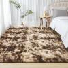 imageAndency Cream Soft Area Rugs for Living Room Bedroom 4x6 Fluffy Shaggy Bedside Rug NonSlip Large Shag Fuzzy Plush Carpets for Bedroom Kids Dorm Nursery Home Decor AestheticTiedyed Brown