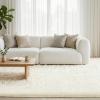 imageAndency Cream Soft Area Rugs for Living Room Bedroom 4x6 Fluffy Shaggy Bedside Rug NonSlip Large Shag Fuzzy Plush Carpets for Bedroom Kids Dorm Nursery Home Decor AestheticCream