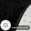 imageAndency Cream Soft Area Rugs for Living Room Bedroom 4x6 Fluffy Shaggy Bedside Rug NonSlip Large Shag Fuzzy Plush Carpets for Bedroom Kids Dorm Nursery Home Decor AestheticBlack