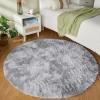 imageAndency Cream Soft Area Rugs for Living Room Bedroom 4x6 Fluffy Shaggy Bedside Rug NonSlip Large Shag Fuzzy Plush Carpets for Bedroom Kids Dorm Nursery Home Decor AestheticTiedyed Light Grey