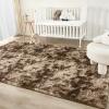 imageAndency Cream Soft Area Rugs for Living Room Bedroom 4x6 Fluffy Shaggy Bedside Rug NonSlip Large Shag Fuzzy Plush Carpets for Bedroom Kids Dorm Nursery Home Decor AestheticTiedyed Brown