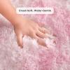 imageAndency Cream Soft Area Rugs for Living Room Bedroom 4x6 Fluffy Shaggy Bedside Rug NonSlip Large Shag Fuzzy Plush Carpets for Bedroom Kids Dorm Nursery Home Decor AestheticTiedyed Pink