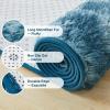 imageAndency Cream Soft Area Rugs for Living Room Bedroom 4x6 Fluffy Shaggy Bedside Rug NonSlip Large Shag Fuzzy Plush Carpets for Bedroom Kids Dorm Nursery Home Decor AestheticTiedyed Navy Blue