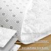 imageAndency Cream Soft Area Rugs for Living Room Bedroom 4x6 Fluffy Shaggy Bedside Rug NonSlip Large Shag Fuzzy Plush Carpets for Bedroom Kids Dorm Nursery Home Decor AestheticWhite