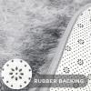 imageAndency Cream Soft Area Rugs for Living Room Bedroom 4x6 Fluffy Shaggy Bedside Rug NonSlip Large Shag Fuzzy Plush Carpets for Bedroom Kids Dorm Nursery Home Decor AestheticTiedyed Light Grey