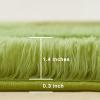 imageAndency Cream Soft Area Rugs for Living Room Bedroom 4x6 Fluffy Shaggy Bedside Rug NonSlip Large Shag Fuzzy Plush Carpets for Bedroom Kids Dorm Nursery Home Decor AestheticGrass Green