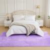 imageAndency Cream Soft Area Rugs for Living Room Bedroom 4x6 Fluffy Shaggy Bedside Rug NonSlip Large Shag Fuzzy Plush Carpets for Bedroom Kids Dorm Nursery Home Decor AestheticPurple