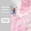 imageAndency Cream Soft Area Rugs for Living Room Bedroom 4x6 Fluffy Shaggy Bedside Rug NonSlip Large Shag Fuzzy Plush Carpets for Bedroom Kids Dorm Nursery Home Decor AestheticTiedyed Pink