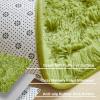 imageAndency Cream Soft Area Rugs for Living Room Bedroom 4x6 Fluffy Shaggy Bedside Rug NonSlip Large Shag Fuzzy Plush Carpets for Bedroom Kids Dorm Nursery Home Decor AestheticGrass Green