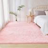 imageAndency Cream Soft Area Rugs for Living Room Bedroom 4x6 Fluffy Shaggy Bedside Rug NonSlip Large Shag Fuzzy Plush Carpets for Bedroom Kids Dorm Nursery Home Decor AestheticPink