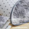imageAndency Cream Soft Area Rugs for Living Room Bedroom 4x6 Fluffy Shaggy Bedside Rug NonSlip Large Shag Fuzzy Plush Carpets for Bedroom Kids Dorm Nursery Home Decor AestheticTiedyed Light Grey