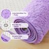 imageAndency Cream Soft Area Rugs for Living Room Bedroom 4x6 Fluffy Shaggy Bedside Rug NonSlip Large Shag Fuzzy Plush Carpets for Bedroom Kids Dorm Nursery Home Decor AestheticPurple
