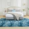 imageAndency Cream Soft Area Rugs for Living Room Bedroom 4x6 Fluffy Shaggy Bedside Rug NonSlip Large Shag Fuzzy Plush Carpets for Bedroom Kids Dorm Nursery Home Decor AestheticTiedyed Navy Blue
