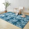 imageAndency Cream Soft Area Rugs for Living Room Bedroom 4x6 Fluffy Shaggy Bedside Rug NonSlip Large Shag Fuzzy Plush Carpets for Bedroom Kids Dorm Nursery Home Decor AestheticTiedyed Navy Blue