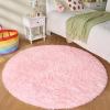 imageAndency Cream Soft Area Rugs for Living Room Bedroom 4x6 Fluffy Shaggy Bedside Rug NonSlip Large Shag Fuzzy Plush Carpets for Bedroom Kids Dorm Nursery Home Decor AestheticPink