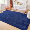 imageAndency Cream Soft Area Rugs for Living Room Bedroom 4x6 Fluffy Shaggy Bedside Rug NonSlip Large Shag Fuzzy Plush Carpets for Bedroom Kids Dorm Nursery Home Decor AestheticNavy Blue