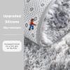 imageAndency Cream Soft Area Rugs for Living Room Bedroom 4x6 Fluffy Shaggy Bedside Rug NonSlip Large Shag Fuzzy Plush Carpets for Bedroom Kids Dorm Nursery Home Decor AestheticTiedyed Light Grey