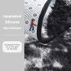 imageAndency Cream Soft Area Rugs for Living Room Bedroom 4x6 Fluffy Shaggy Bedside Rug NonSlip Large Shag Fuzzy Plush Carpets for Bedroom Kids Dorm Nursery Home Decor AestheticTiedyed Black