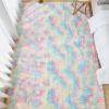 imageAndency Cream Soft Area Rugs for Living Room Bedroom 4x6 Fluffy Shaggy Bedside Rug NonSlip Large Shag Fuzzy Plush Carpets for Bedroom Kids Dorm Nursery Home Decor AestheticRainbow