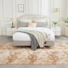 imageAndency Cream Soft Area Rugs for Living Room Bedroom 4x6 Fluffy Shaggy Bedside Rug NonSlip Large Shag Fuzzy Plush Carpets for Bedroom Kids Dorm Nursery Home Decor AestheticTiedyed Beige