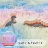 imageAndency Cream Soft Area Rugs for Living Room Bedroom 4x6 Fluffy Shaggy Bedside Rug NonSlip Large Shag Fuzzy Plush Carpets for Bedroom Kids Dorm Nursery Home Decor AestheticRainbow