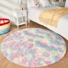 imageAndency Cream Soft Area Rugs for Living Room Bedroom 4x6 Fluffy Shaggy Bedside Rug NonSlip Large Shag Fuzzy Plush Carpets for Bedroom Kids Dorm Nursery Home Decor AestheticRainbow