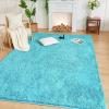 imageAndency Cream Soft Area Rugs for Living Room Bedroom 4x6 Fluffy Shaggy Bedside Rug NonSlip Large Shag Fuzzy Plush Carpets for Bedroom Kids Dorm Nursery Home Decor AestheticTeal Blue